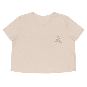 AW Embroidered Logo Crop Tee